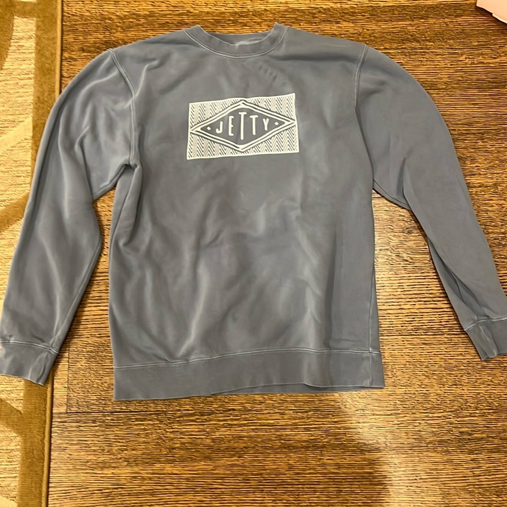 men’s blue jetty crewneck